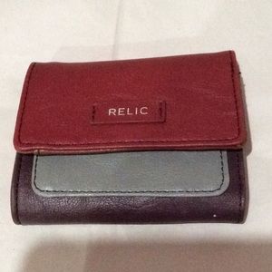 Relic Maroon Bryce Trifold Wallet